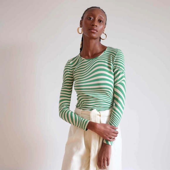 wray Tops - Wray NYC emi tee - algae swirl